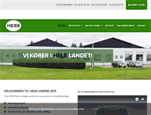 Tablet Screenshot of hessvarme.dk